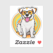 dazzling happy dog シール (シート)