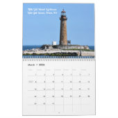 Dazzling Lighthouses o t Northeast wall calendar カレンダー (3月 2026)
