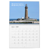 Dazzling Lighthouses o t Northeast wall calendar カレンダー (3月 2027)