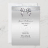  dazzling silver の退職パーティー 招待状 (裏面)