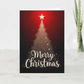 Dazzling Sparkle Tree Christmas card カード (正面)