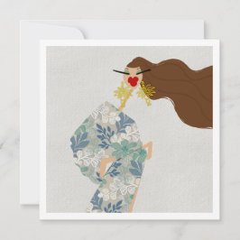 Dazzling Style Glam Fashion Art Card 招待状