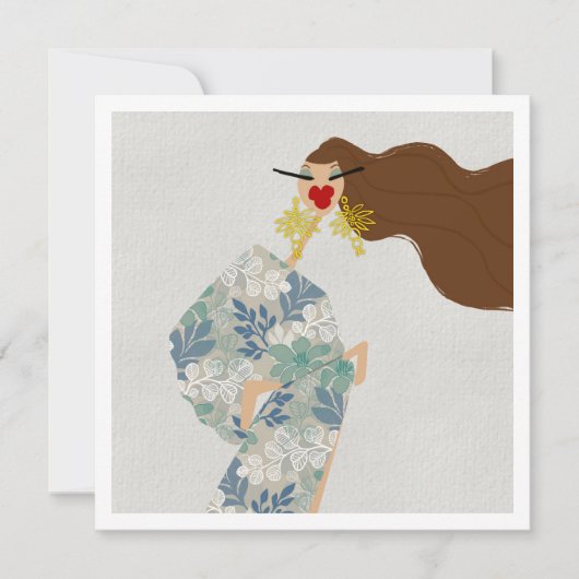 Dazzling Style Glam Fashion Art Card 招待状 (正面)