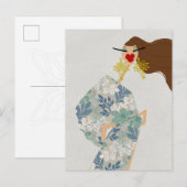 Dazzling Style Glam Fashion Art Postcard ポストカード (正面/裏面)