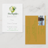 DBは私達がカード"プロフィールいかに旅するか"示します 名刺 (正面/裏面)