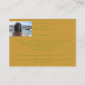 DBは私達がカード"プロフィールいかに旅するか"示します 名刺 (裏面)