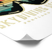 DBクーパーズスカイダイビングスクールポートランドオレゴン ポスター (角)