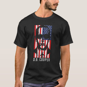 Dbクーパー米国国旗1971スカイジャッキングホイスト Tシャツ