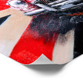 DB5スポーツカーユニオンジャック ポスター (角)