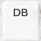 DB 楕円形シール (バッグ)