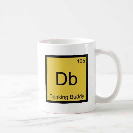 Db – 飲み友達ケミストレーションエレメントシンボルティー コーヒーマグカップ (右)