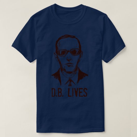 DB Cooper Lives Tシャツ (デザイン正面)