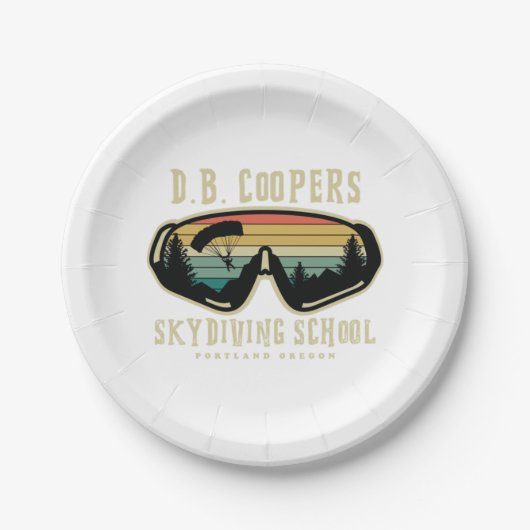 DB coopers skydiving school Portland oregon  ペーパープレート (正面)