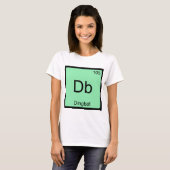 Db - Dingbat Chemistry ElementシンボルおもしろいT Tシャツ (正面フル)