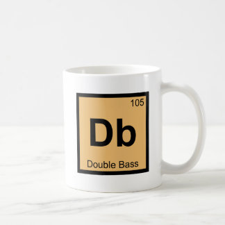 Db - Double Bass Chemistry周期表記号 コーヒーマグカップ