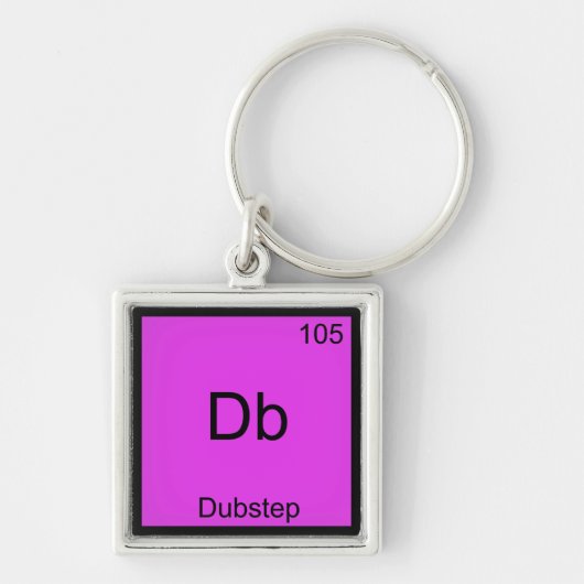 Db - Dubstep Chemistry Element Symbol おもしろい Music キーホルダー (正面)