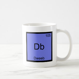 Db - Dweebおもしろいな化学要素の記号のティー コーヒーマグカップ