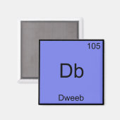 Db - Dweeb おもしろい Chemistry Elementシンボルティー マグネット (正面/裏面)
