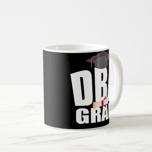 DBAの博士号の経営管理の卒業 コーヒーマグカップ (正面右)