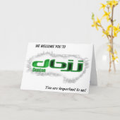 DBJJ – ウェルカムカード  カード (黄色い花)