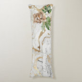 DBL面の美しい大理石のパターンとPuma ボディピロー (正面縦)