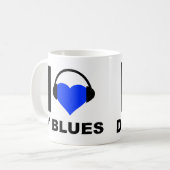 D'Bluesを愛する面白いマグカップ コーヒーマグカップ (正面左)
