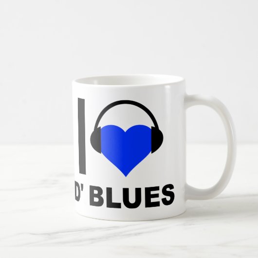 D'Bluesを愛する面白いマグカップ コーヒーマグカップ (右)