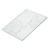 DBTデイリーカードメモ帳 – 40シートグリーンマーブル ノートパッド (アングル)