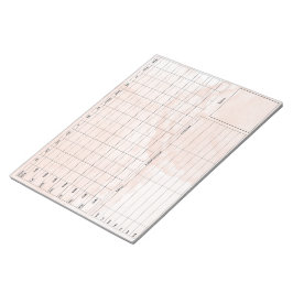 DBTデイリーカードメモ帳 – 40シートピンク ノートパッド