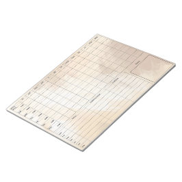 DBT乳製品カードメモ帳 – 40枚茶色 ノートパッド