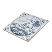 DBT04デルフトの聖書のデザインのセラミックタイル タイル (側面)