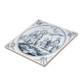 DBT05デルフトの聖書のデザインのセラミックタイル タイル (側面)