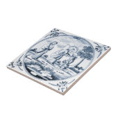 DBT06デルフトの聖書のデザインのセラミックタイル タイル (側面)