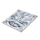 DBT12デルフトの聖書のデザインのセラミックタイル タイル (側面)