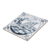 DBT13デルフトの聖書のデザインのセラミックタイル タイル (側面)