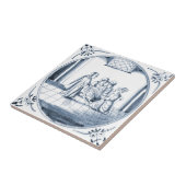 DBT15デルフトの聖書のデザインのセラミックタイル タイル (側面)