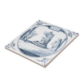 DBT16デルフトの聖書のデザインのセラミックタイル タイル (側面)