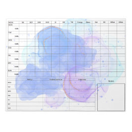 DBT Diary Card Notepad for Mental Health Tracking ノートパッド