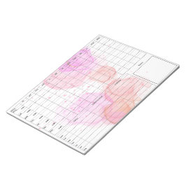 DBT Diary Card Notepad for Mental Health Tracking ノートパッド