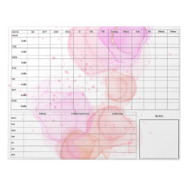 DBT Diary Card Notepad for Mental Health Tracking ノートパッド
