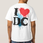 DCが大好き - ペイント Tシャツ (裏面)