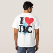DCが大好き - ペイント Tシャツ (裏面フル)