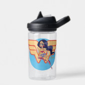 DCすごいヒーロー女子疑問に思女性 ウォーターボトル (左面)