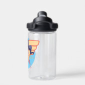 DCすごいヒーロー女子疑問に思女性 ウォーターボトル (背面)