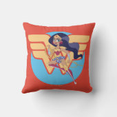 DCすごいヒーロー女子疑問に思女性 クッション (裏面)