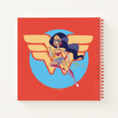 DCすごいヒーロー女子疑問に思女性 ノートブック (裏面)