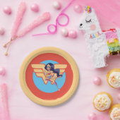 DCすごいヒーロー女子疑問に思女性 ペーパープレート (パーティー)