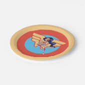 DCすごいヒーロー女子疑問に思女性 ペーパープレート (アングル)