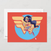 DCすごいヒーロー女子疑問に思女性 ポストカード (正面/裏面)