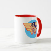 DCすごいヒーロー女子疑問に思女性 マグカップ (正面右)